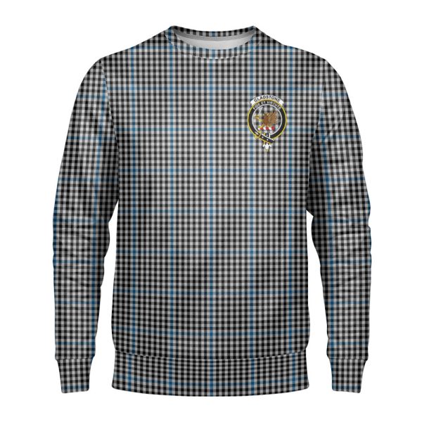 Gladstone Tartan Crest Sweatshirt For Discount