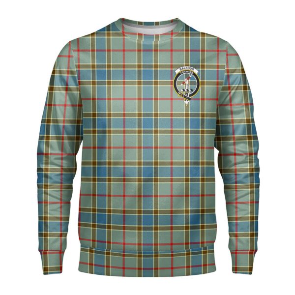 Balfour Blue Tartan Crest Sweatshirt Sale
