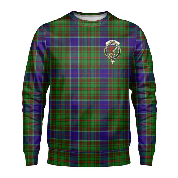 Adam Tartan Crest Sweatshirt For Cheap