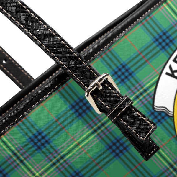 Kennedy Ancient Tartan Crest Leather Tote Bag Hot on Sale - Image 5