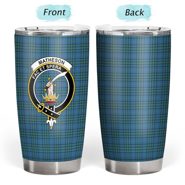 Matheson Hunting Ancient Tartan Crest Tumbler on Sale - Image 3