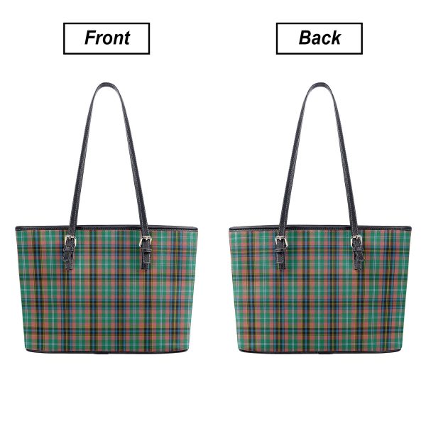 Coulter Tartan Leather Tote Bag Hot on Sale - Image 3