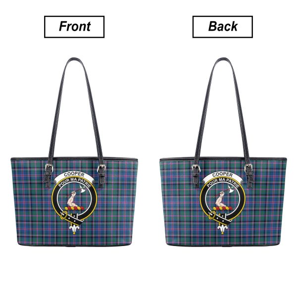 Cooper Ancient Tartan Crest Leather Tote Bag Online Hot Sale - Image 3