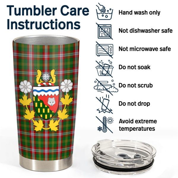 North West Territories Tartan Crest Tumbler Online now - Image 4