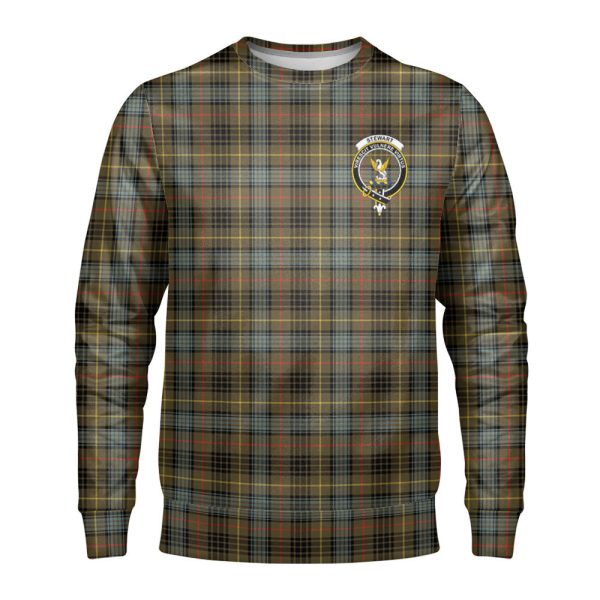 Stewart Hunting Weathered Tartan Crest Sweatshirt Discount