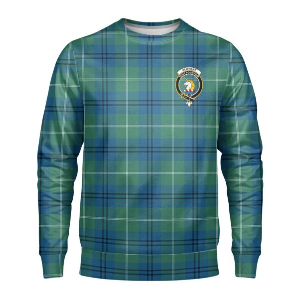 Oliphant Ancient Tartan Crest Sweatshirt For Sale