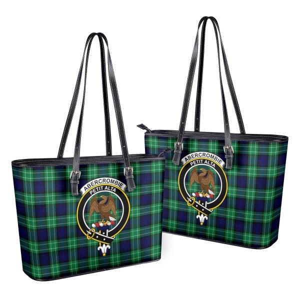 Abercrombie Tartan Crest Leather Tote Bag Supply