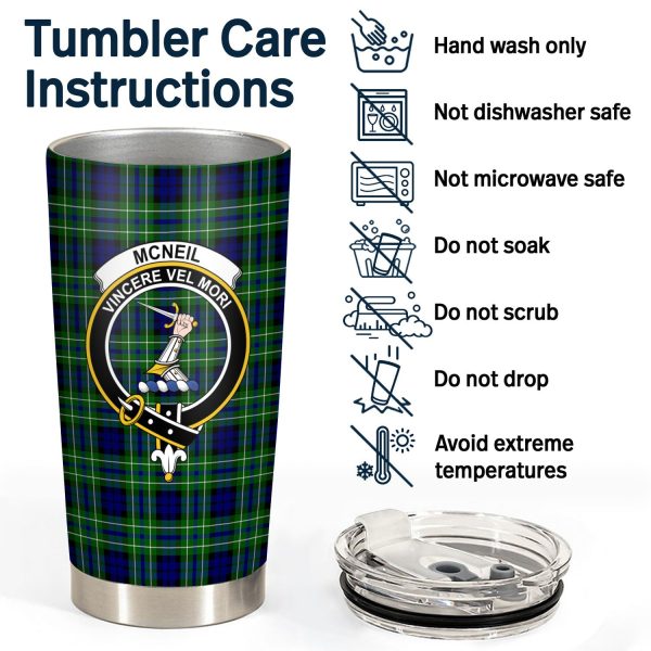 McNeil of Colonsay Modern Tartan Crest Tumbler Online now - Image 4