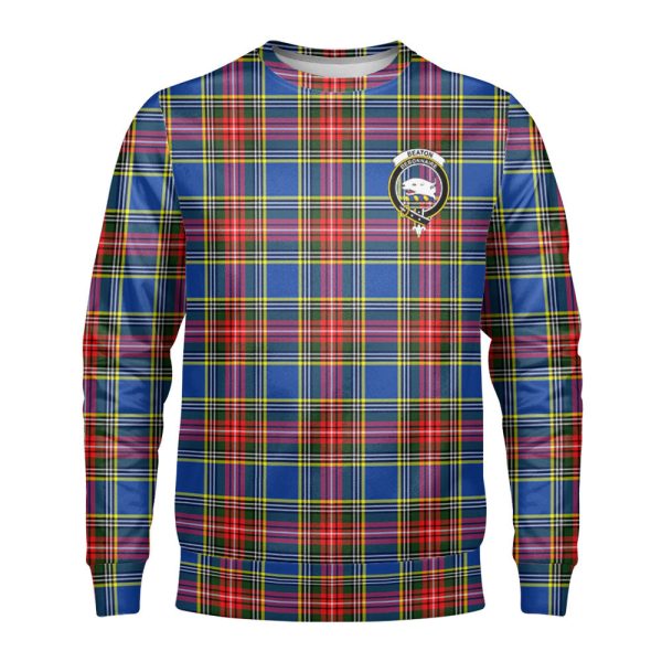 Beaton Modern Tartan Crest Sweatshirt on Sale