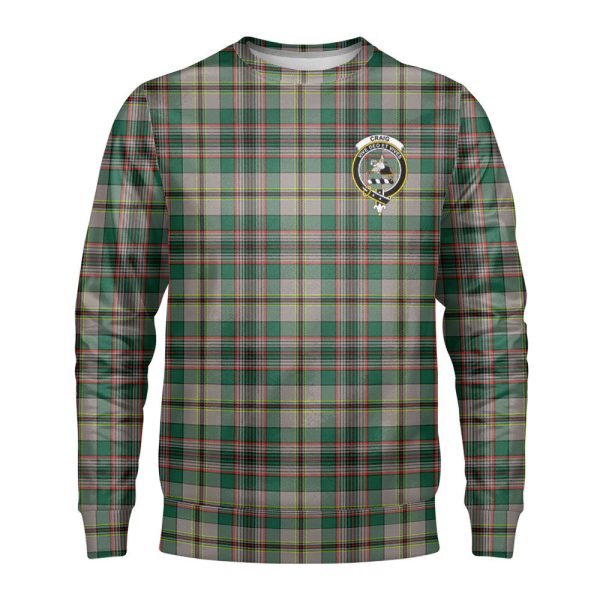 Craig Ancient Tartan Crest Sweatshirt For Discount