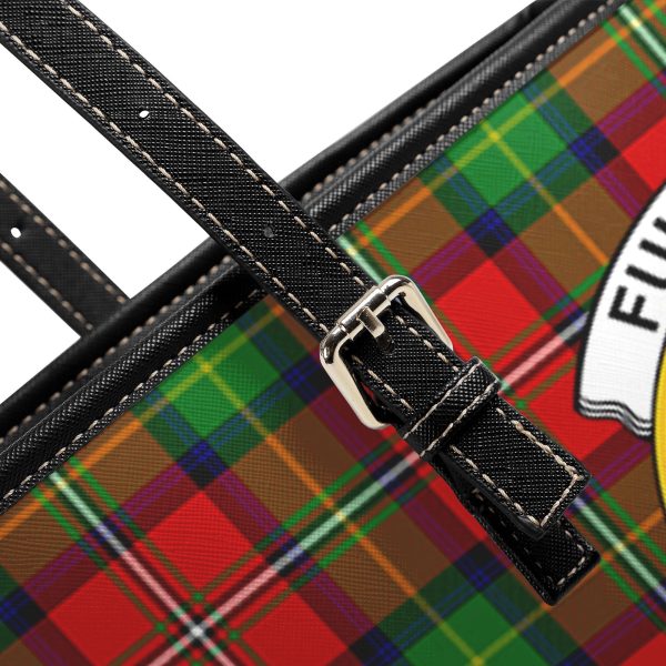 Fullarton Tartan Crest Leather Tote Bag Sale - Image 5