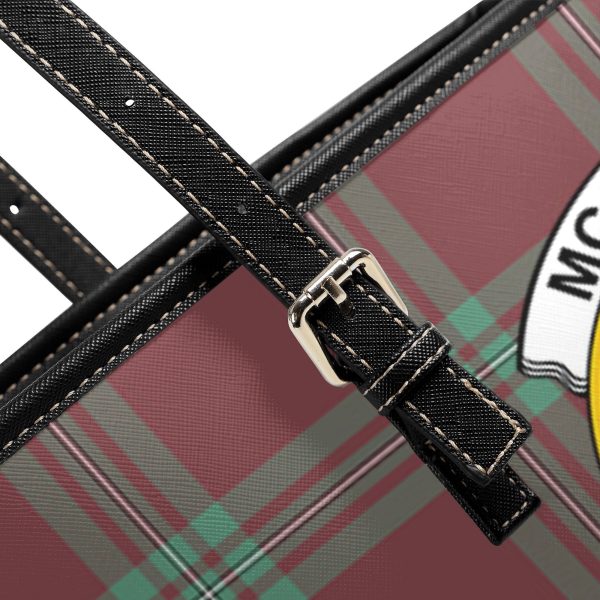 McGregor Hunting Ancient Tartan Crest Leather Tote Bag Online Hot Sale - Image 5