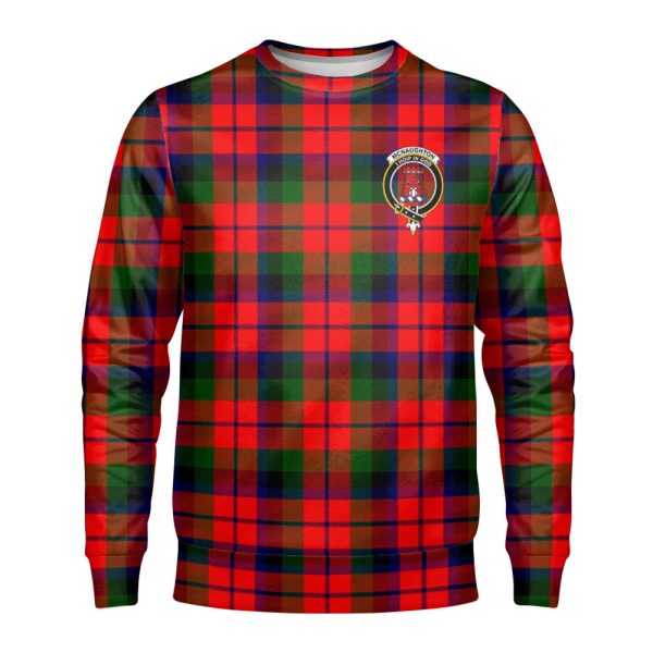 McNaughton Modern Tartan Crest Sweatshirt Discount