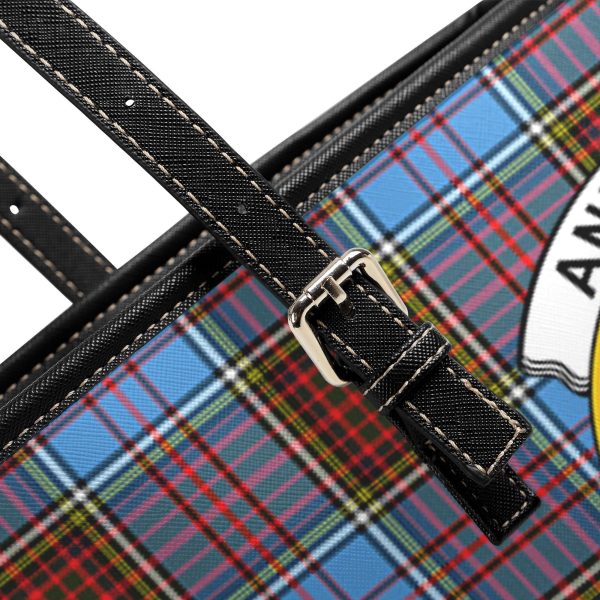 Anderson Modern Tartan Crest Leather Tote Bag Online Hot Sale - Image 5