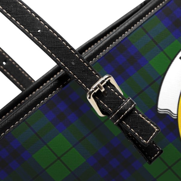 Keith Modern Tartan Crest Leather Tote Bag Online - Image 5