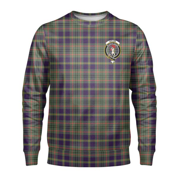 Taylor Weathered Tartan Crest Sweatshirt Online Hot Sale