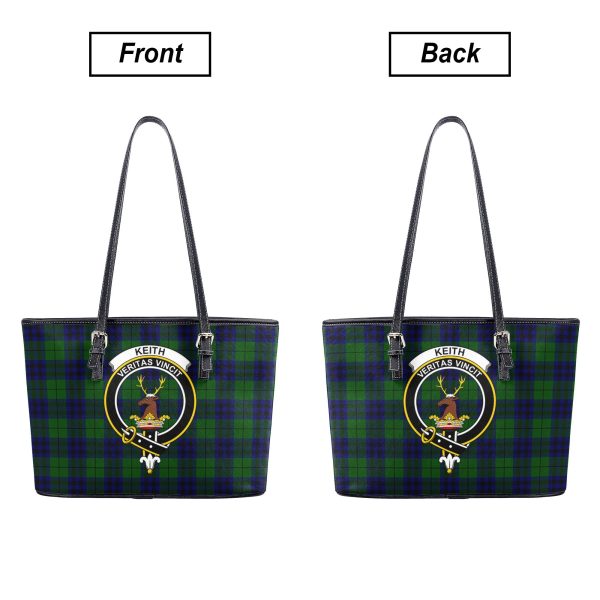 Keith Modern Tartan Crest Leather Tote Bag Online - Image 3