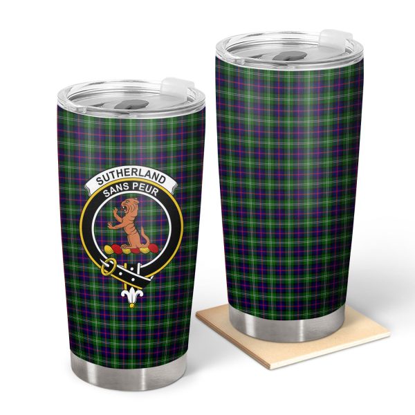 Sutherland Modern Tartan Crest Tumbler Online Hot Sale