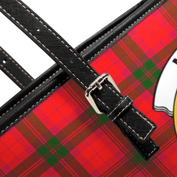 McNab Modern Tartan Crest Leather Tote Bag Hot on Sale - Image 5