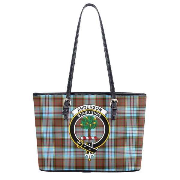 Anderson Ancient Tartan Crest Leather Tote Bag Online Hot Sale - Image 2