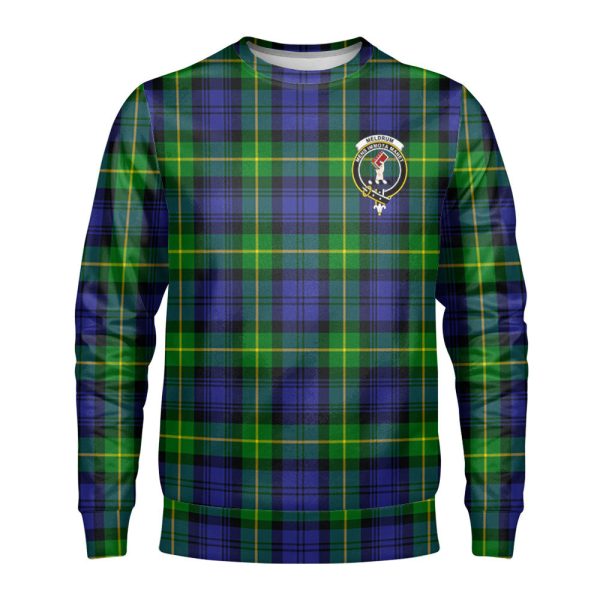 Meldrum Tartan Crest Sweatshirt For Sale