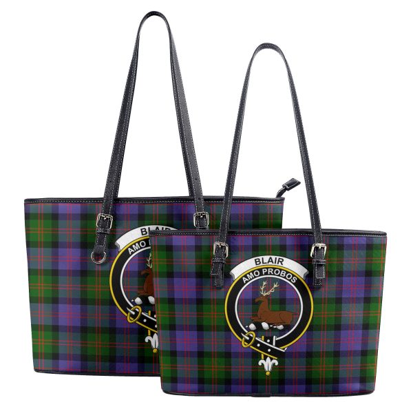 Blair Modern Tartan Crest Leather Tote Bag Online Hot Sale - Image 4
