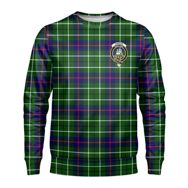 Duncan Modern Tartan Crest Sweatshirt Hot on Sale