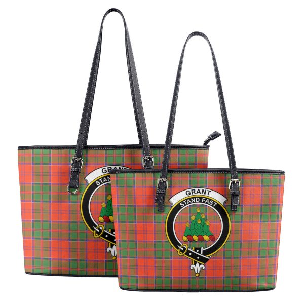 Grant Ancient Tartan Crest Leather Tote Bag Sale - Image 4