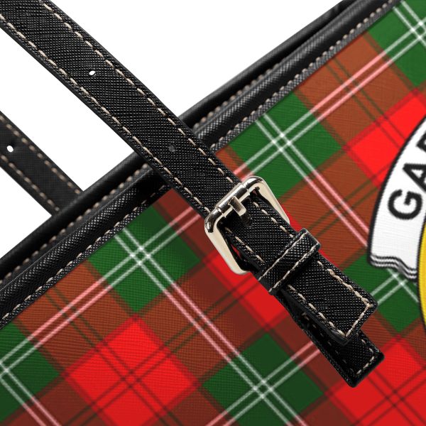Gartshore Tartan Crest Leather Tote Bag Cheap - Image 5