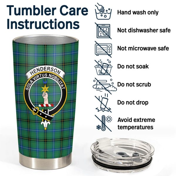 Henderson Ancient Tartan Crest Tumbler Online Sale - Image 4