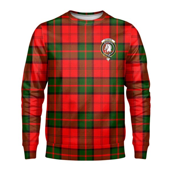 Dunbar Modern Tartan Crest Sweatshirt For Discount