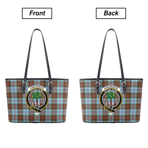 Anderson Ancient Tartan Crest Leather Tote Bag Online Hot Sale - Image 3