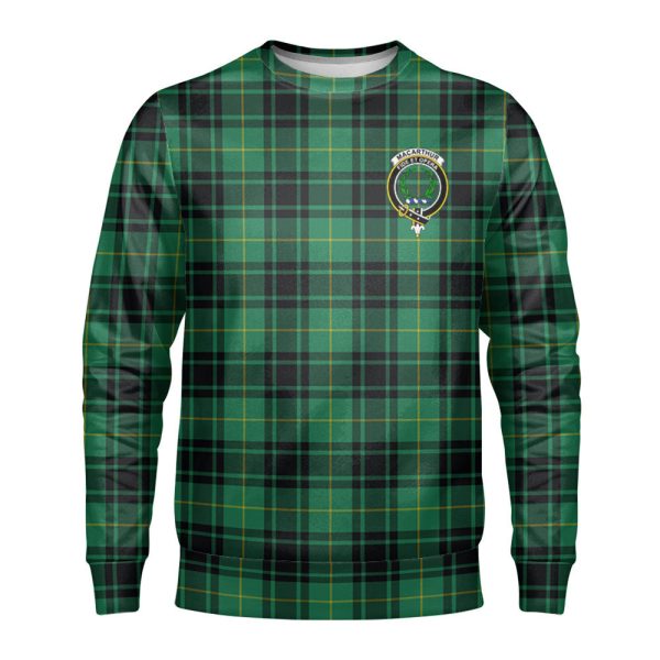 MacArthur Ancient Tartan Crest Sweatshirt Cheap