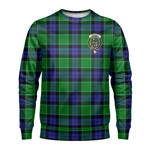 Monteith Tartan Crest Sweatshirt Online Hot Sale