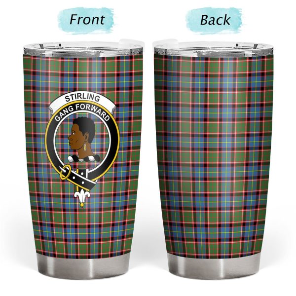 Stirling (of Keir) Tartan Crest Tumbler Online now - Image 3