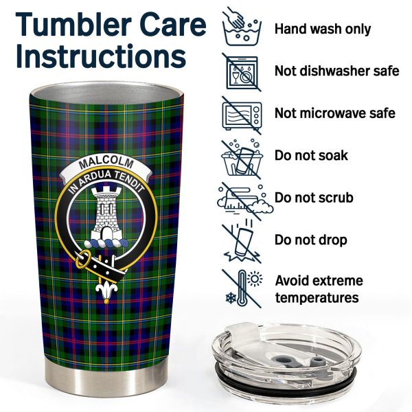 Malcolm (or MacCallum) Tartan Crest Tumbler Discount - Image 4