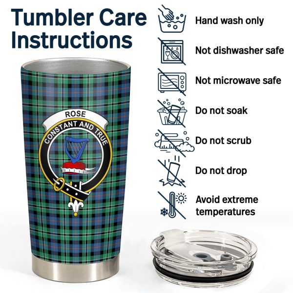Rose Hunting Ancient Tartan Crest Tumbler Supply - Image 4