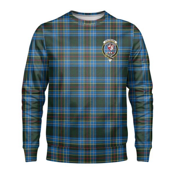 Cockburn Modern Tartan Crest Sweatshirt For Sale