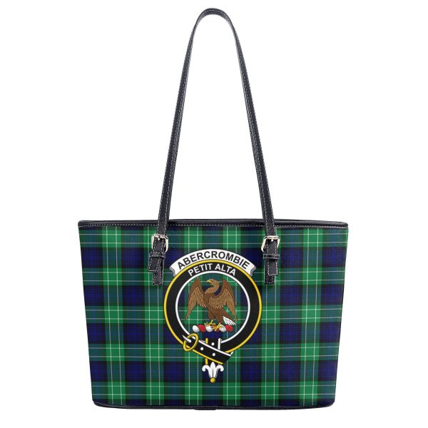 Abercrombie Tartan Crest Leather Tote Bag Supply - Image 2