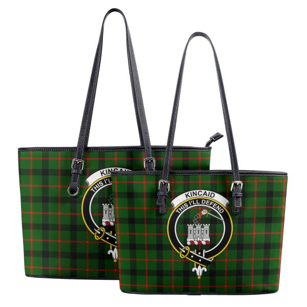 Kincaid Tartan Crest Leather Tote Bag Discount - Image 4
