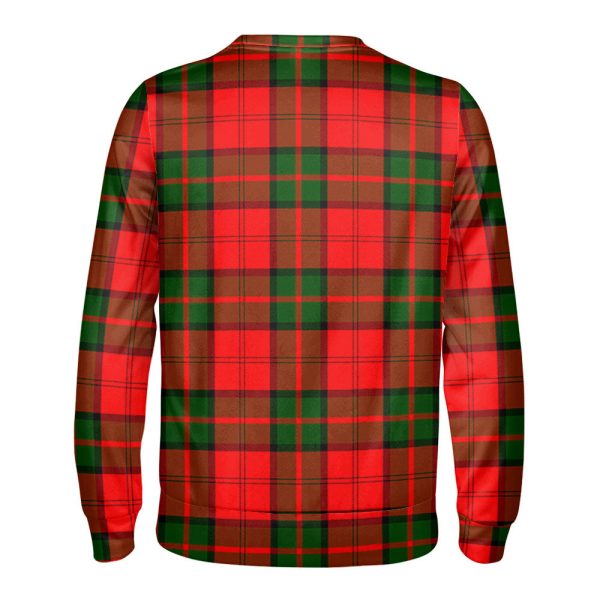 Dunbar Modern Tartan Crest Sweatshirt For Discount - Image 2