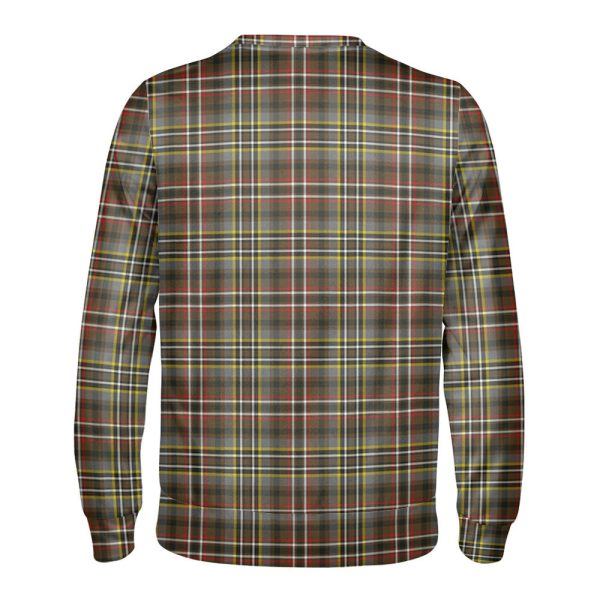 Scott Green Weathered Tartan Crest Sweatshirt For Cheap - Image 2