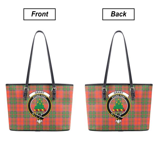 Grant Ancient Tartan Crest Leather Tote Bag Sale - Image 3