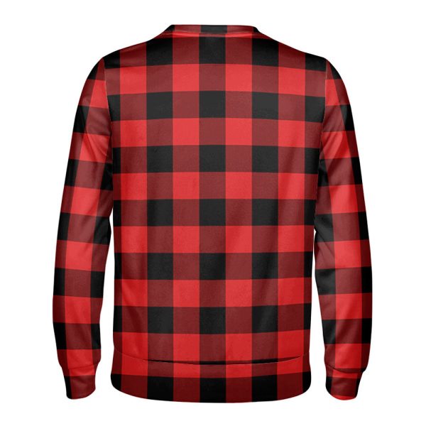 McGregor Rob Roy Modern Tartan Crest Sweatshirt For Cheap - Image 2