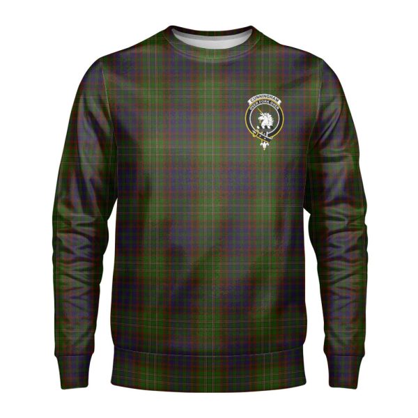 Cunningham Hunting Modern Tartan Crest Sweatshirt Cheap