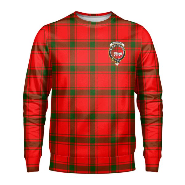 McDonald of Sleat Tartan Crest Sweatshirt Cheap