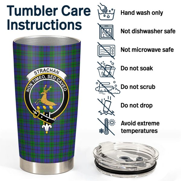 Strachan Tartan Crest Tumbler Hot on Sale - Image 4