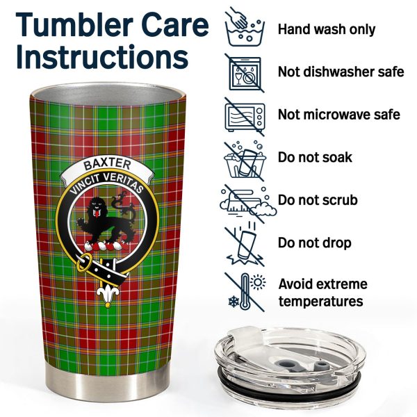 Baxter Modern Tartan Crest Tumbler Discount - Image 4