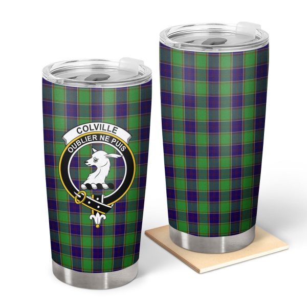 Colville Tartan Crest Tumbler Online Hot Sale