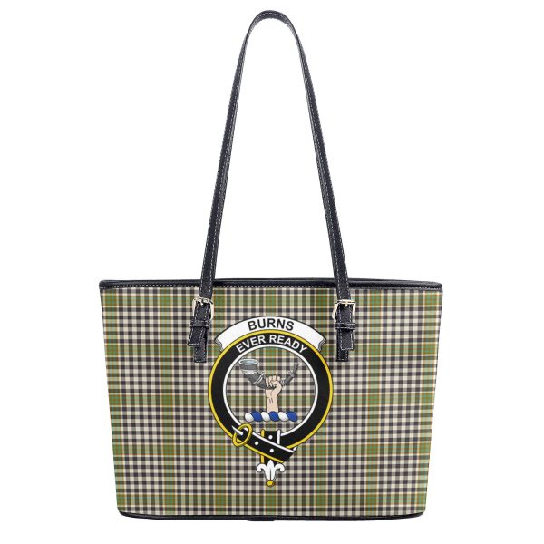 Burns Check Tartan Crest Leather Tote Bag Online now - Image 2